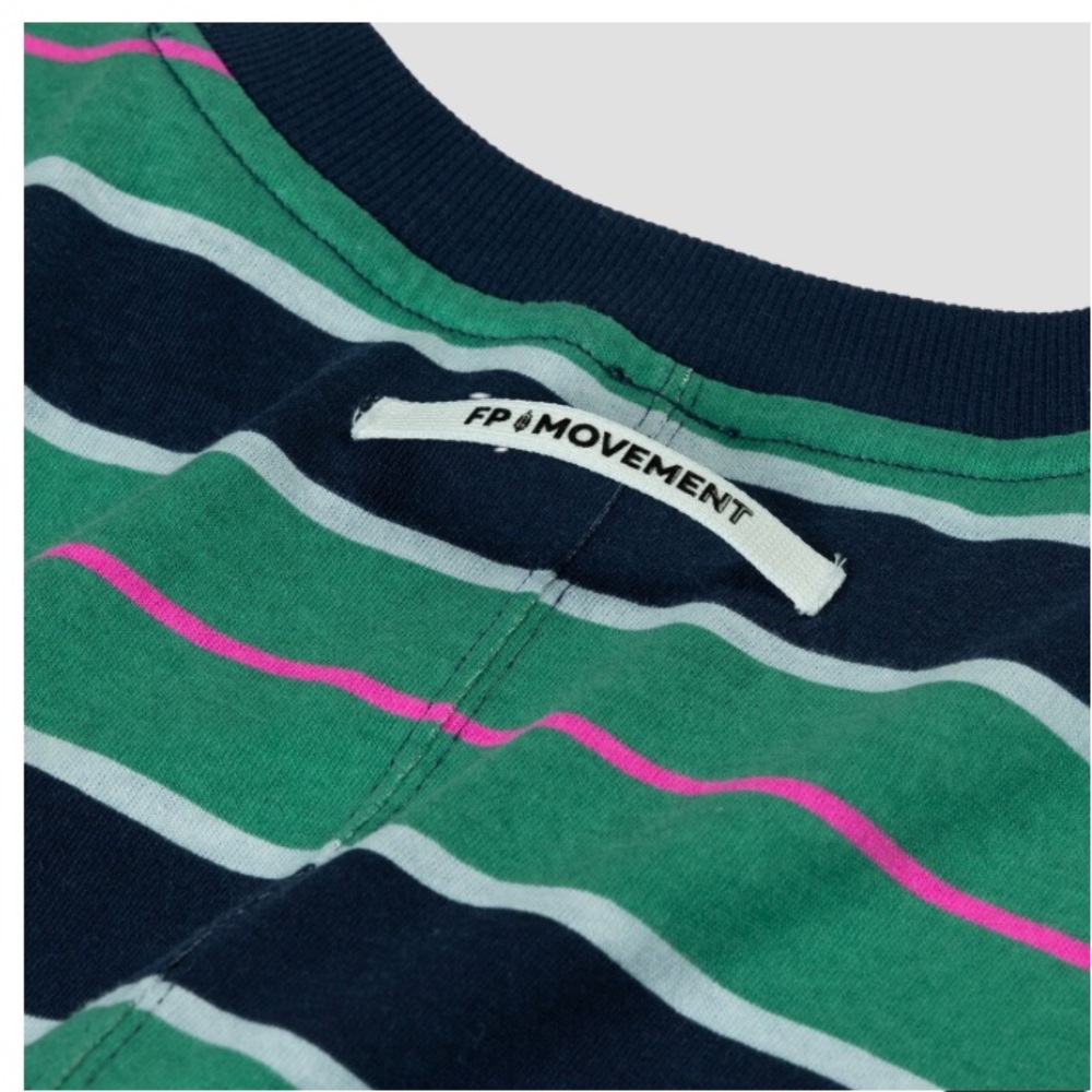 FIRM PRICE NWOT FP MOVEMENT BY FREE PEOPLE STRIPED HUSTLE LAYER - Picture 3 of 14